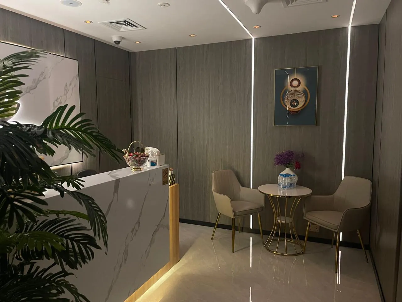 Reception at Novara Thai Spa, 1st floor Al Meraikhi Towers, Sheikh Zayed Road
